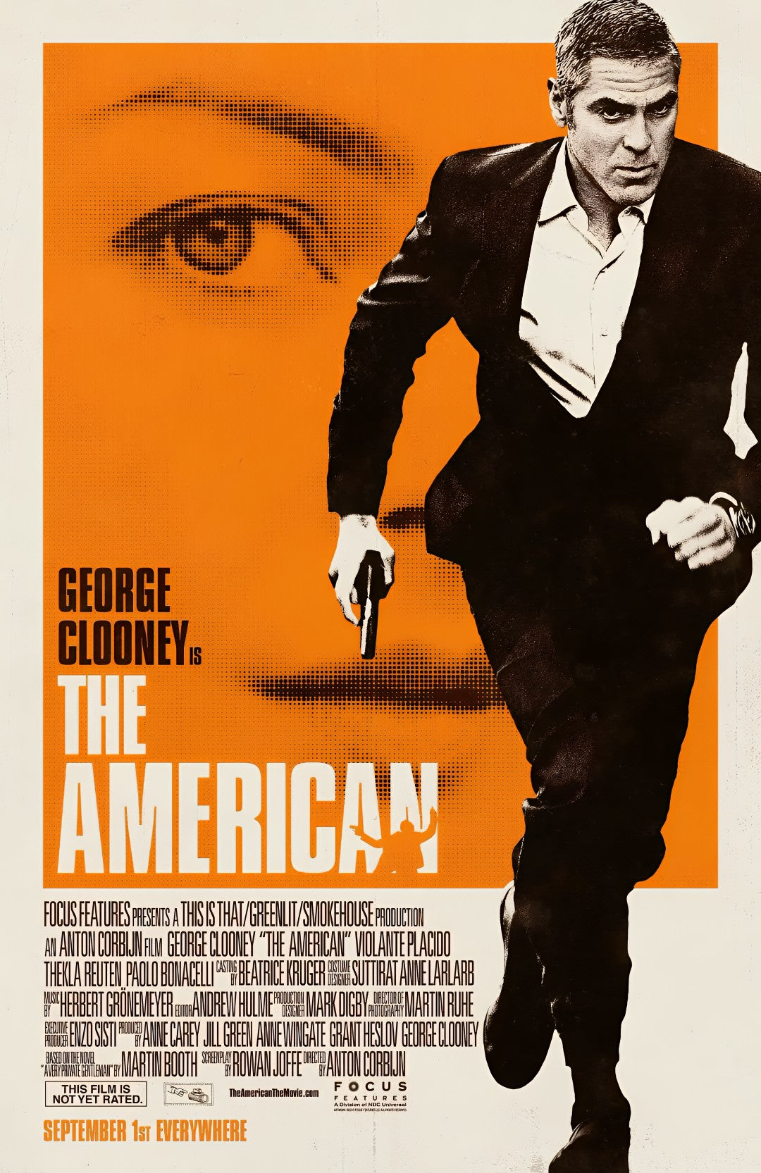 1-Disc The American (2010) 1080P for Gift Movie All RegionPlay Seal Box Blu-ray