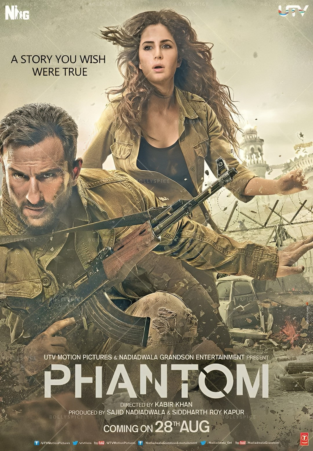 1-Disc Phantom (2015) 1080P for Gift Movie All RegionPlay Seal Box Blu-ray