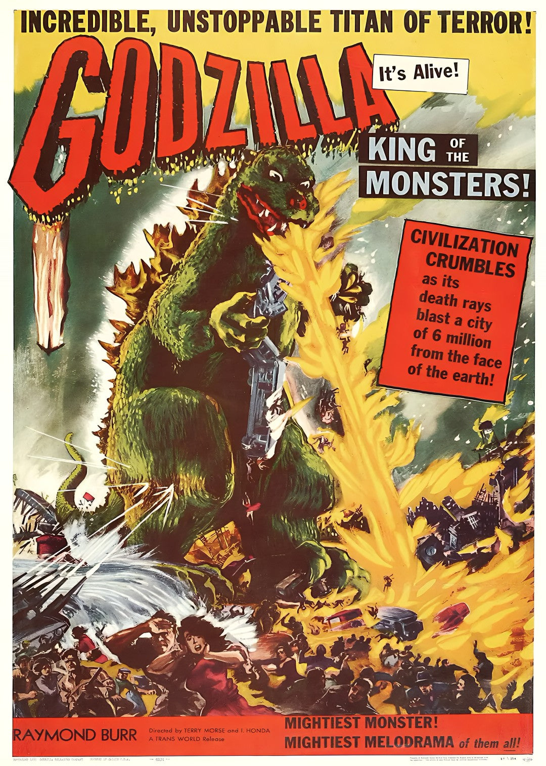 1-Disc Godzilla (1954) 1080P for Gift Movie All RegionPlay Seal Box Blu-ray