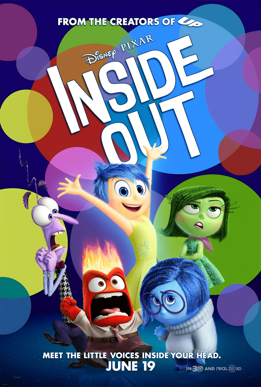 1-Disc Inside Out (2015) 1080P for Gift Movie All RegionPlay Seal Box Blu-ray