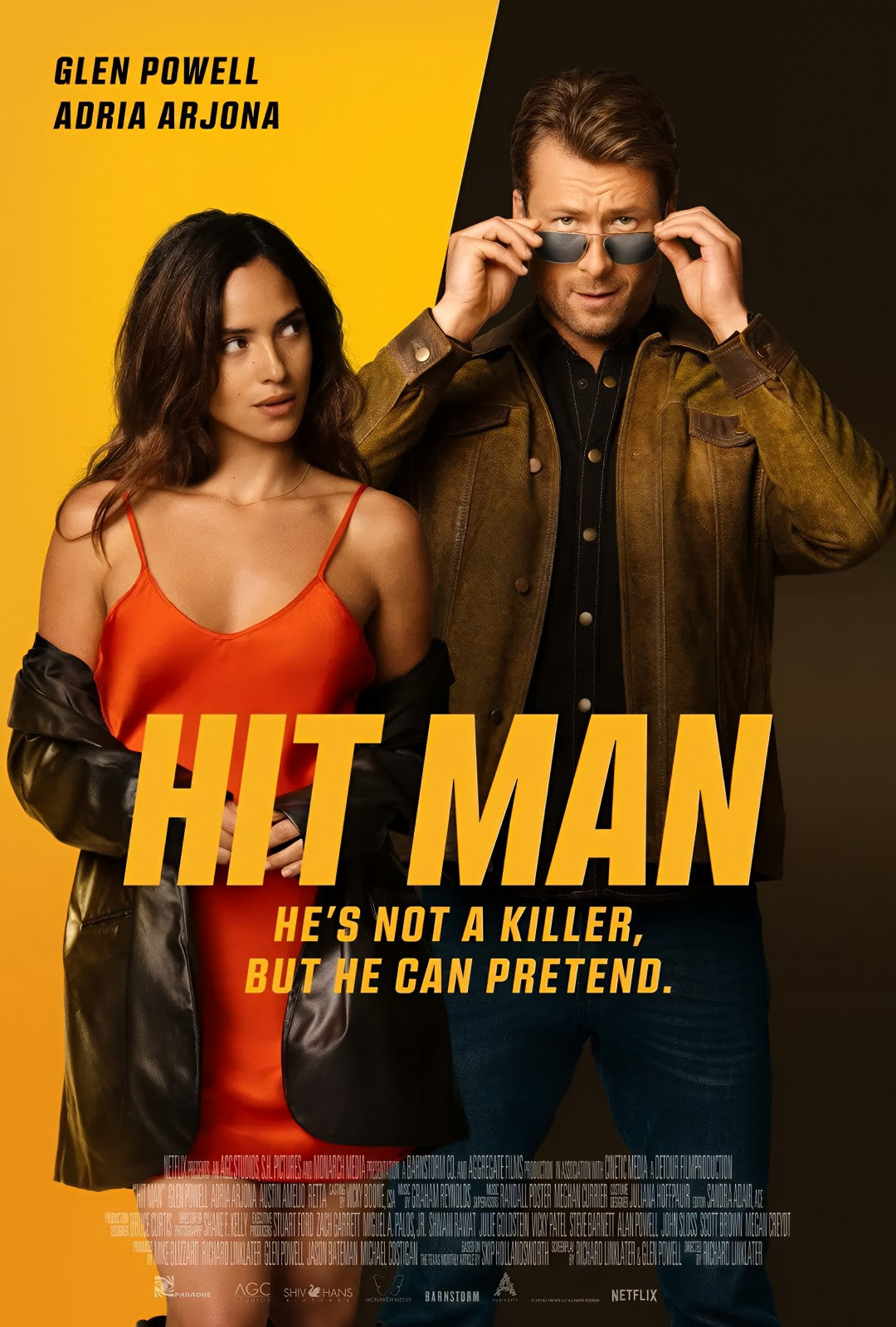 1-Disc Hit Man (2023) 1080P for Gift Movie All RegionPlay Seal Box Blu-ray