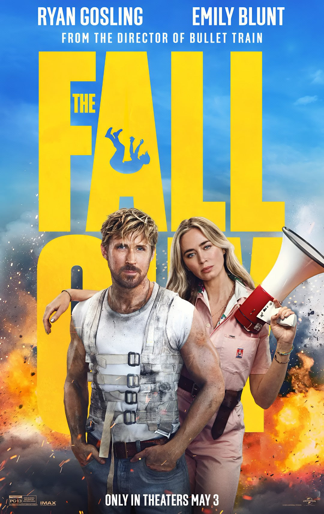 1-Disc The Fall Guy (2024) 1080P for Gift Movie All RegionPlay Seal Box Blu-ray