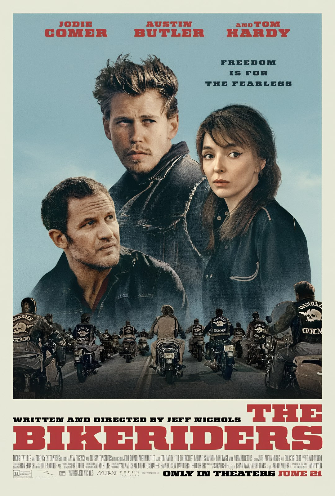 1-Disc The Bikeriders (2023) 1080P for Gift Movie All RegionPlay Seal Box Blu-ray