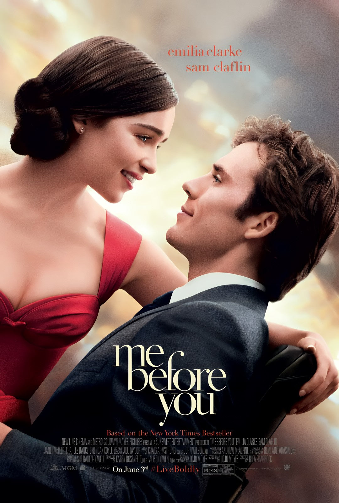 1-Disc Me Before You (2016) 1080P for Gift Movie All RegionPlay Seal Box Blu-ray