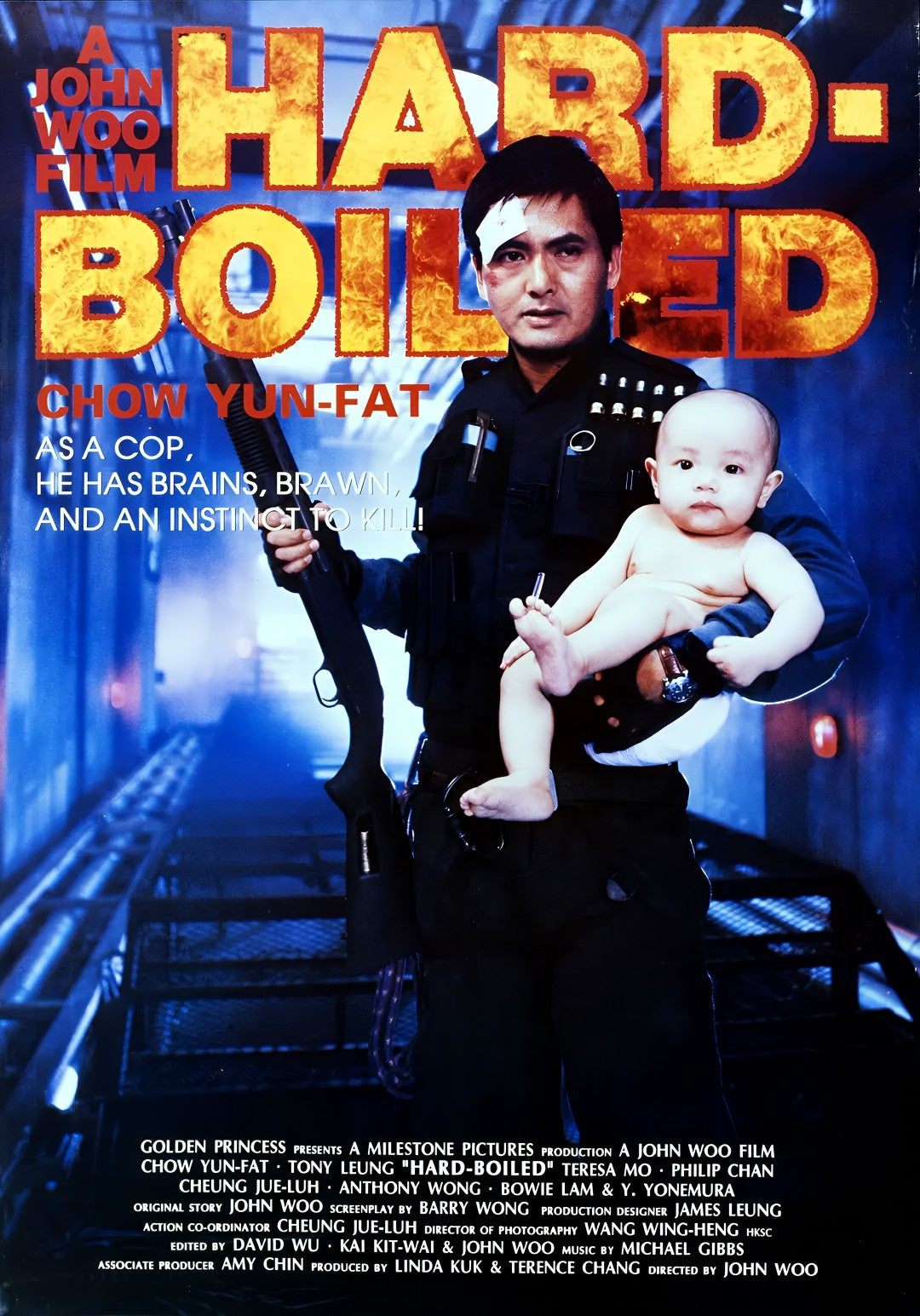 1-Disc Hard-Boiled (1992) 1080P for Gift Movie All RegionPlay Seal Box Blu-ray