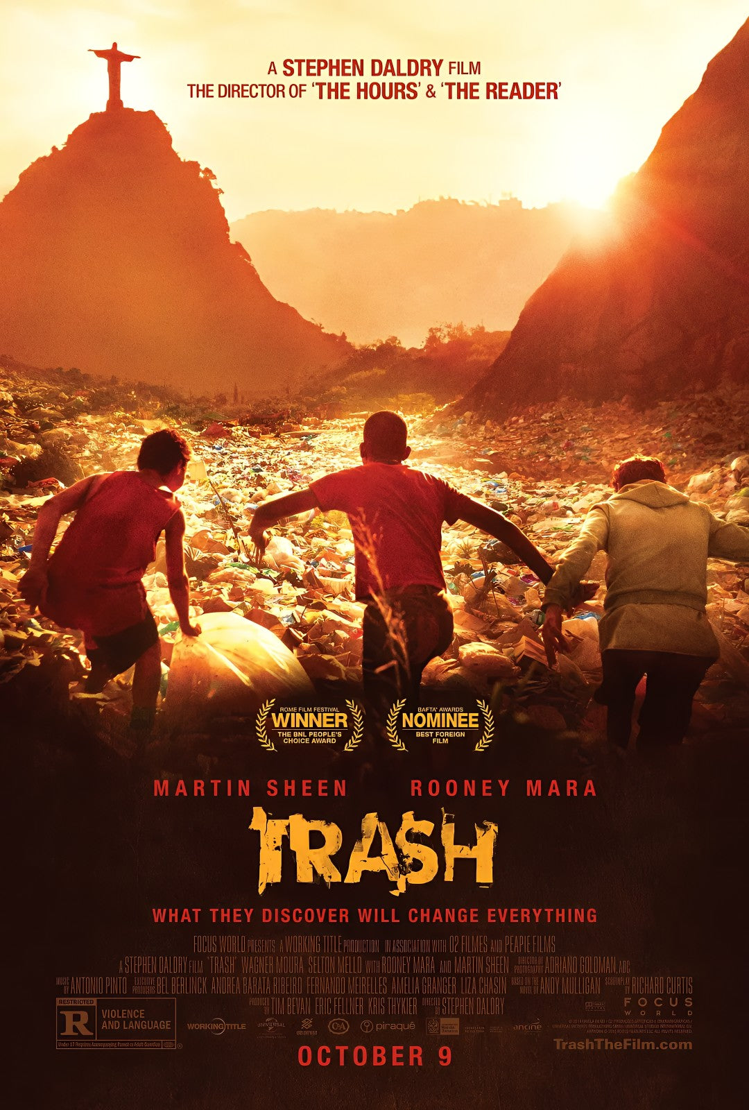 1-Disc Trash (2014) 1080P for Gift Movie All RegionPlay Seal Box Blu-ray