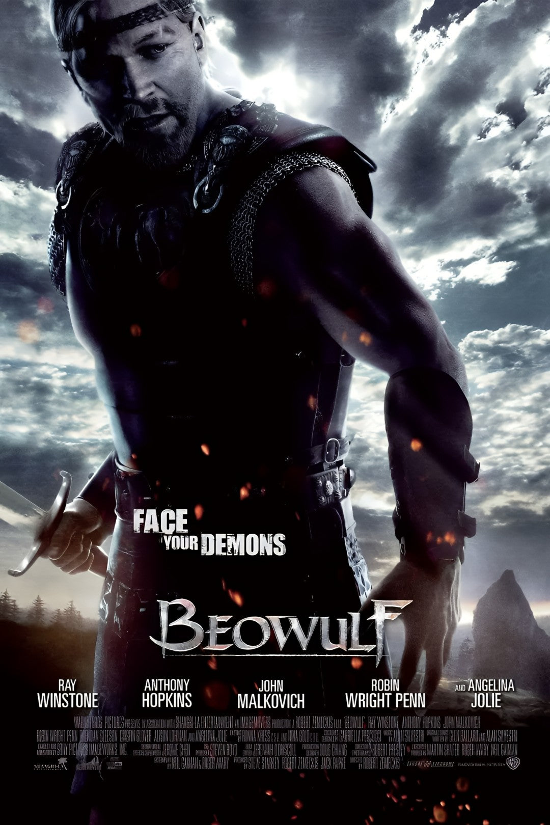 1-Disc Beowulf (2007) 1080P for Gift Movie All RegionPlay Seal Box Blu-ray