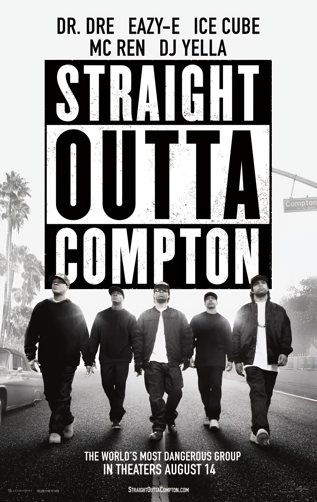 1-Disc Straight Outta Compton (2015) 1080P for Gift Movie All RegionPlay Seal Box Blu-ray