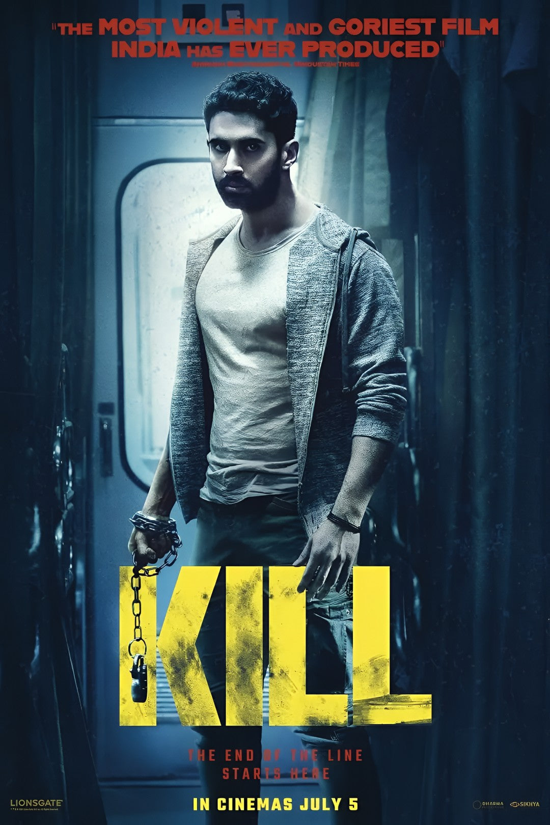 1-Disc Kill (2023) 1080P for Gift Movie All RegionPlay Seal Box Blu-ray