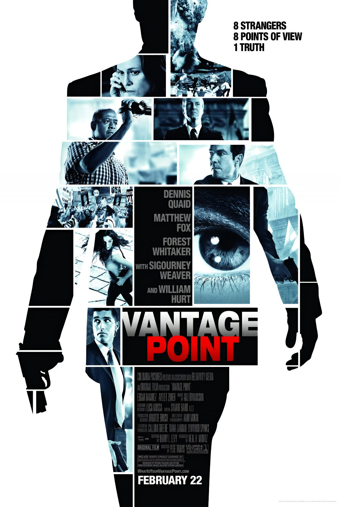 1-Disc Vantage Point (2008) 1080P for Gift Movie All RegionPlay Seal Box Blu-ray