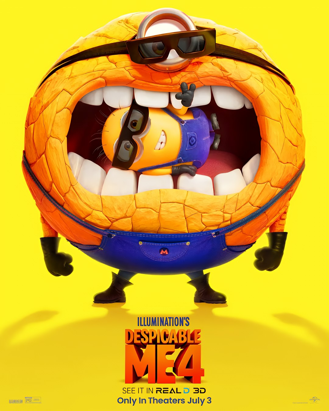 1-Disc Despicable Me 4 (2024) 1080P for Gift Movie All RegionPlay Seal Box Blu-ray