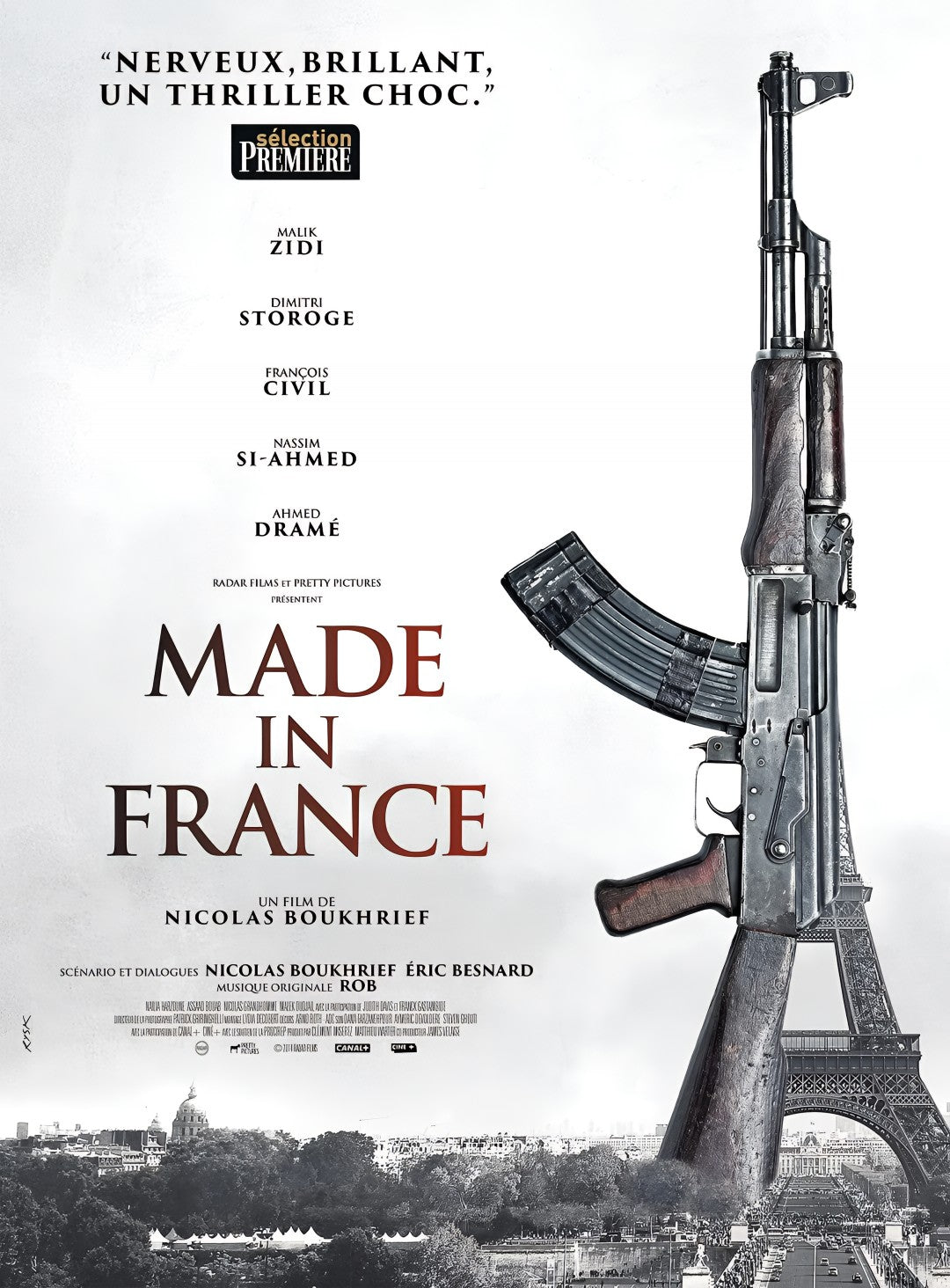 1-Disc Made in France (2015) 1080P for Gift Movie All RegionPlay Seal Box Blu-ray