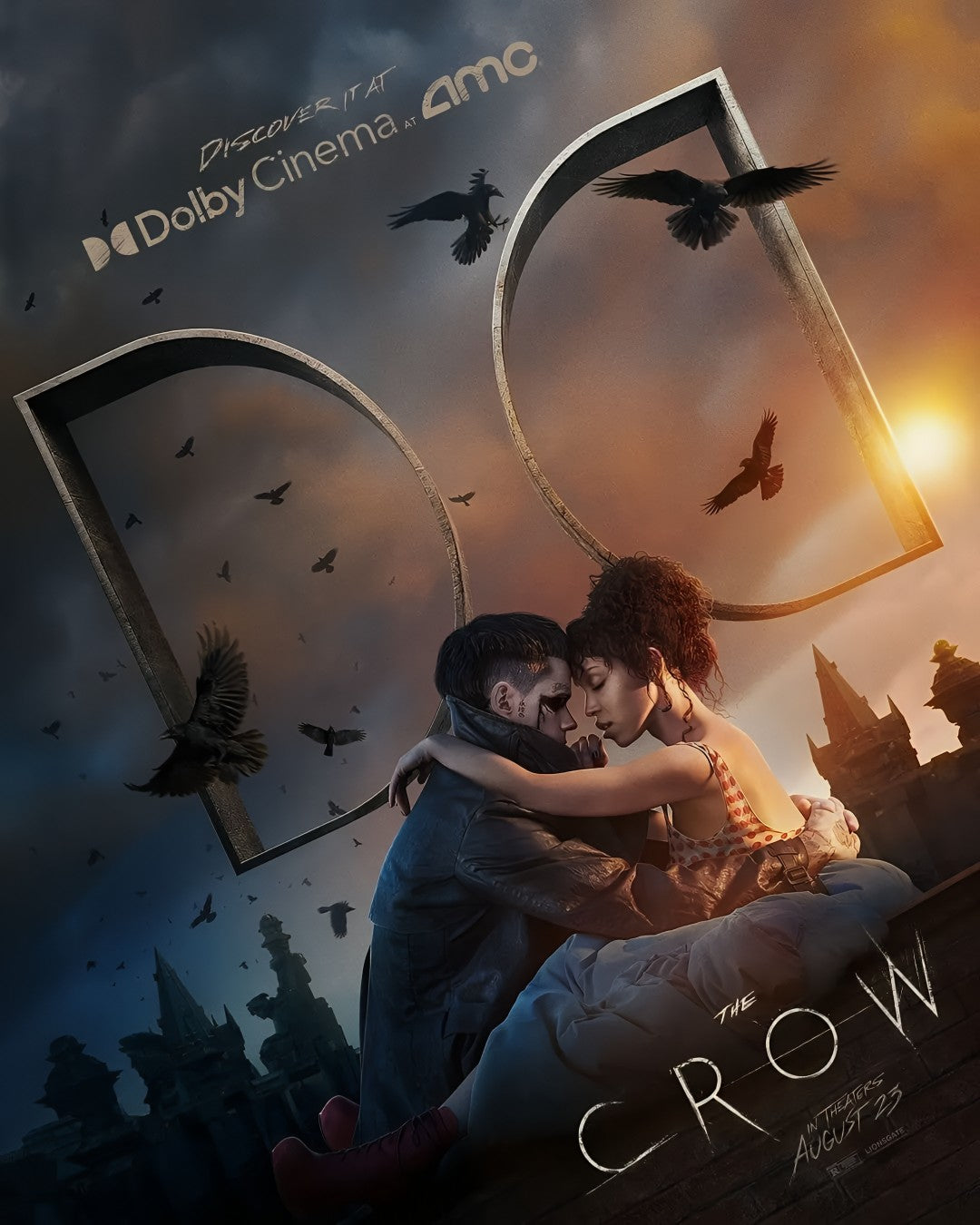 1-Disc The Crow (2024) 1080P for Gift Movie All RegionPlay Seal Box Blu-ray