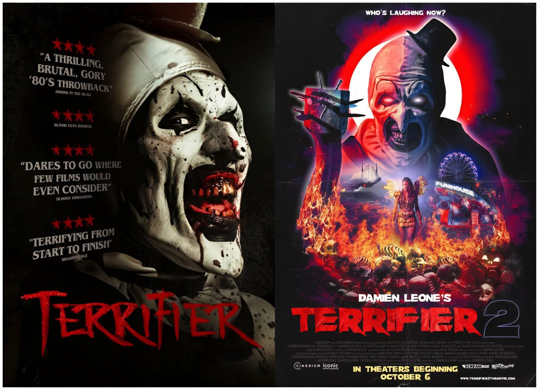 2-Disc Terrifier Season 1-2 1080P for Gift Movie All RegionPlay Seal Box Blu-ray