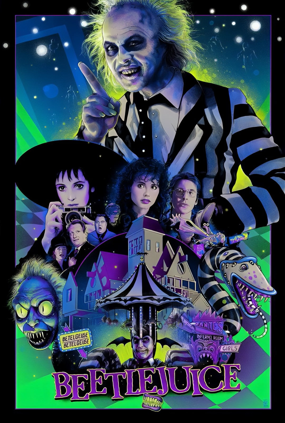 1-Disc Beetlejuice (1988) 1080P for Gift Movie All RegionPlay Seal Box Blu-ray