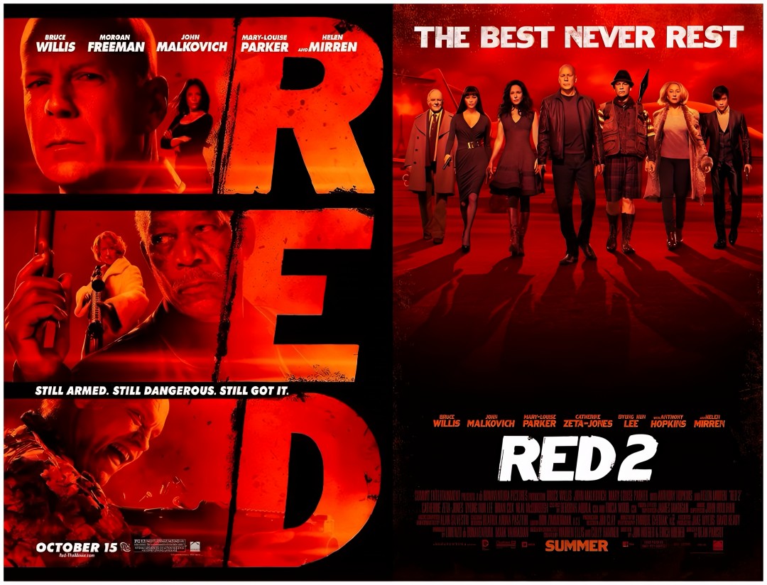 2-Disc Red (2010) Season 1-2 1080P for Gift Movie All RegionPlay Seal Box Blu-ray