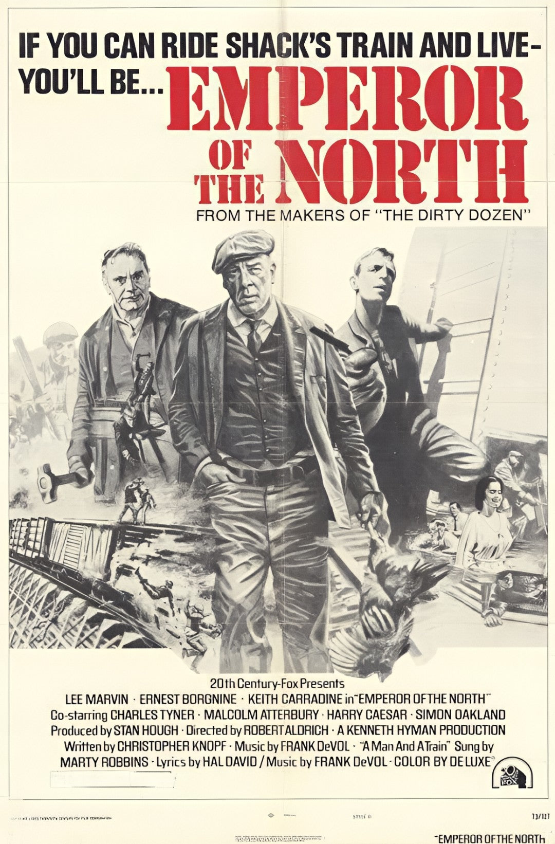 1-Disc Emperor of the North Pole (1973) 1080P for Gift Movie All RegionPlay Seal Box Blu-ray