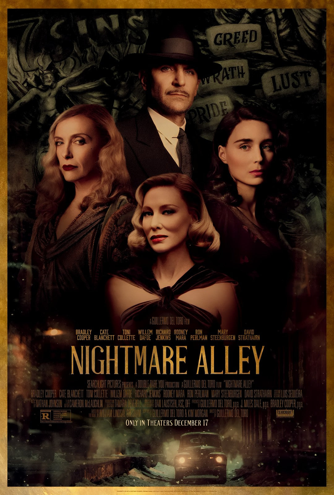 1-Disc Nightmare Alley (2021) 1080P for Gift Movie All RegionPlay Seal Box Blu-ray