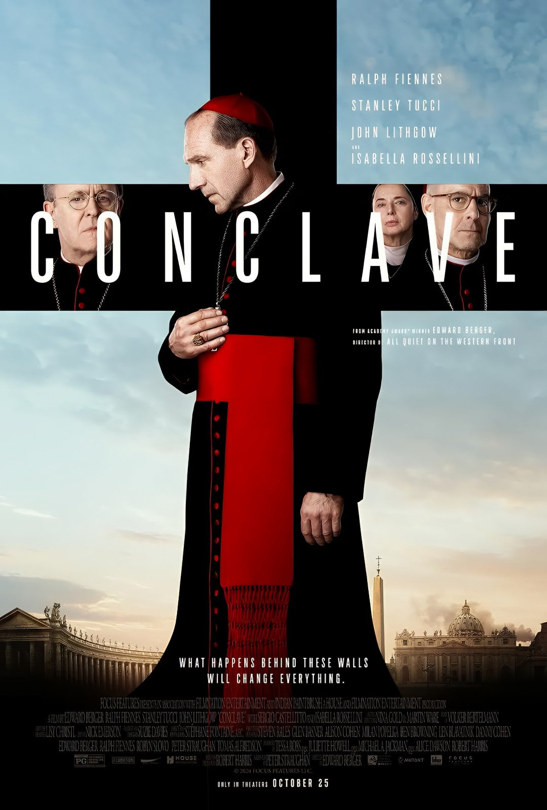 1-Disc Conclave (2024) 1080P for Gift Movie All RegionPlay Seal Box Blu-ray