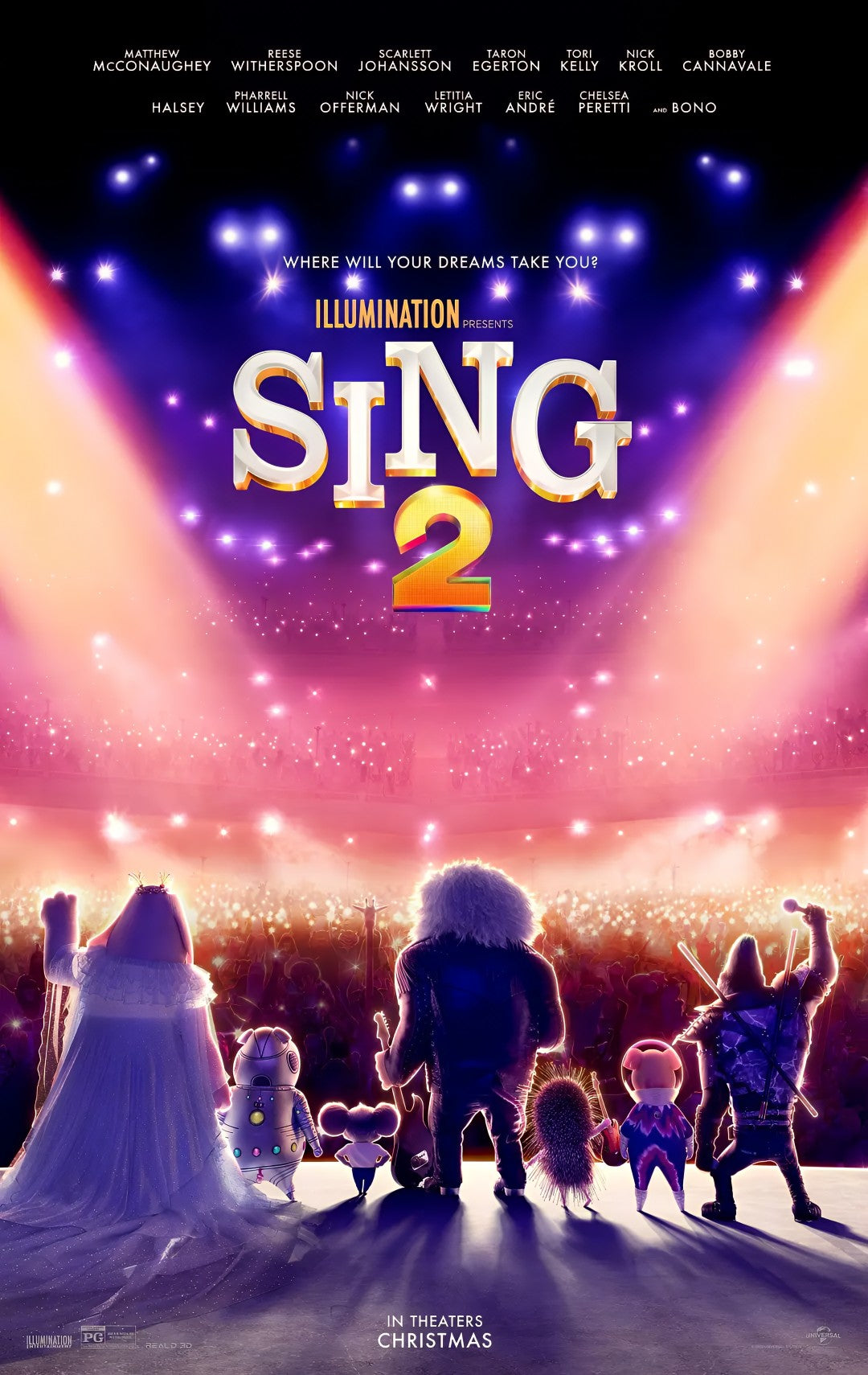 1-Disc Sing 2 (2021) 1080P for Gift Movie All RegionPlay Seal Box Blu-ray