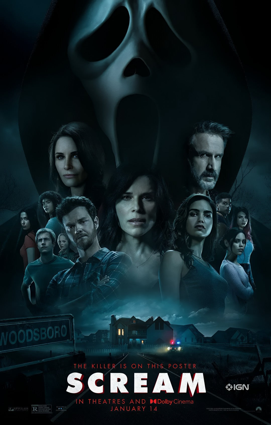 1-Disc Scream (2022) 1080P for Gift Movie All RegionPlay Seal Box Blu-ray