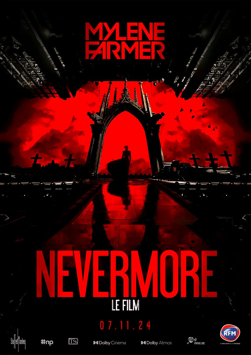 1-Disc Mylene Farmer - Nevermore - Le Film (2024) 1080P for Gift Movie All RegionPlay Seal Box Blu-ray