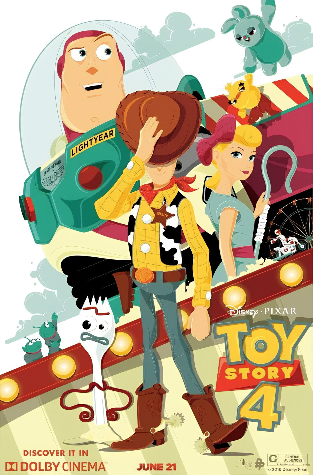 1-Disc Toy Story 4 (2019) 1080P for Gift Movie All RegionPlay Seal Box Blu-ray