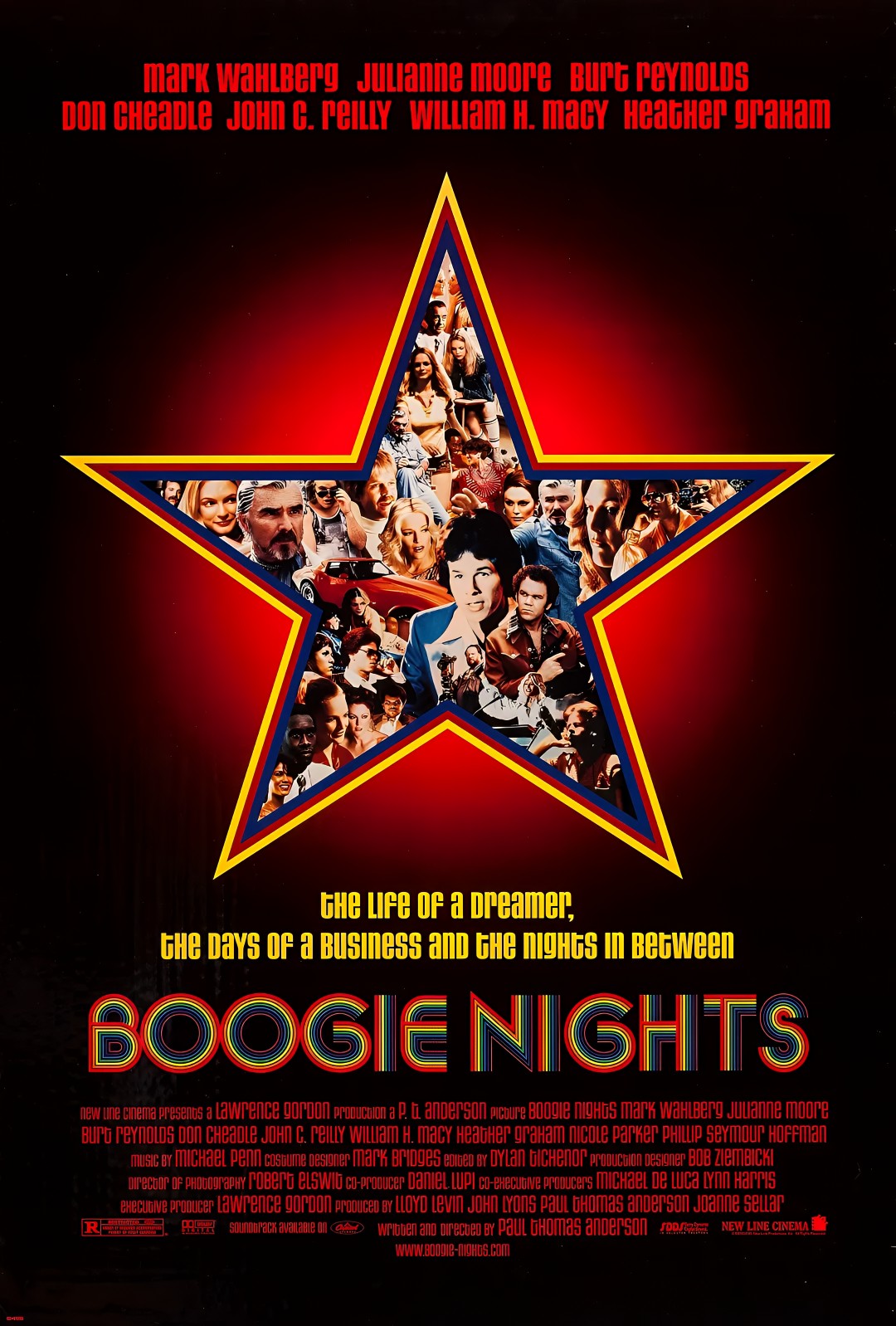 1-Disc Boogie Nights (1997) 1080P for Gift Movie All RegionPlay Seal Box Blu-ray