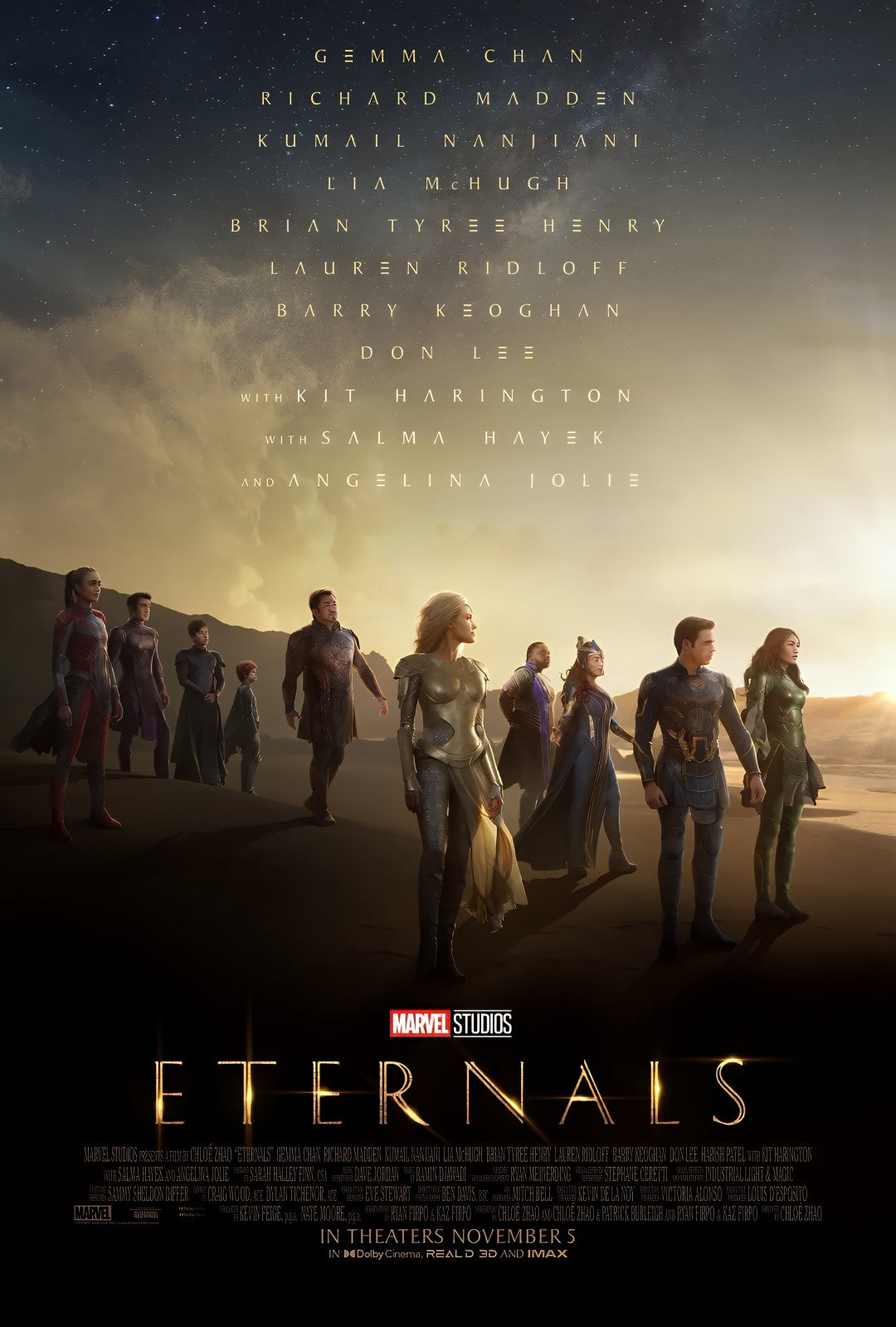 1-Disc Eternals (2021) 1080P for Gift Movie All RegionPlay Seal Box Blu-ray