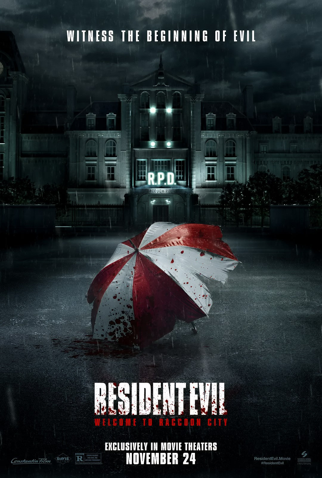 1-Disc Resident Evil: Welcome to Raccoon City (2021) 1080P for Gift Movie All RegionPlay Seal Box Blu-ray