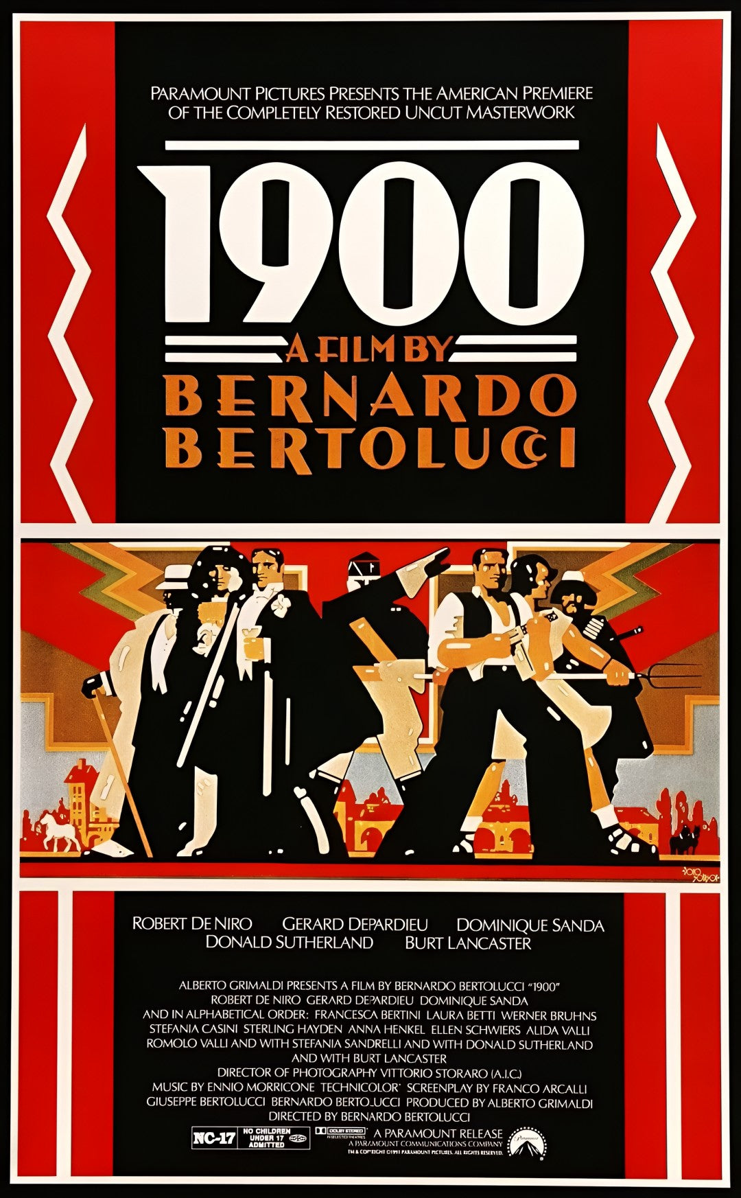 2-Disc Novecento (1976) Season 1-2 1080P for Gift Movie All RegionPlay Seal Box Blu-ray