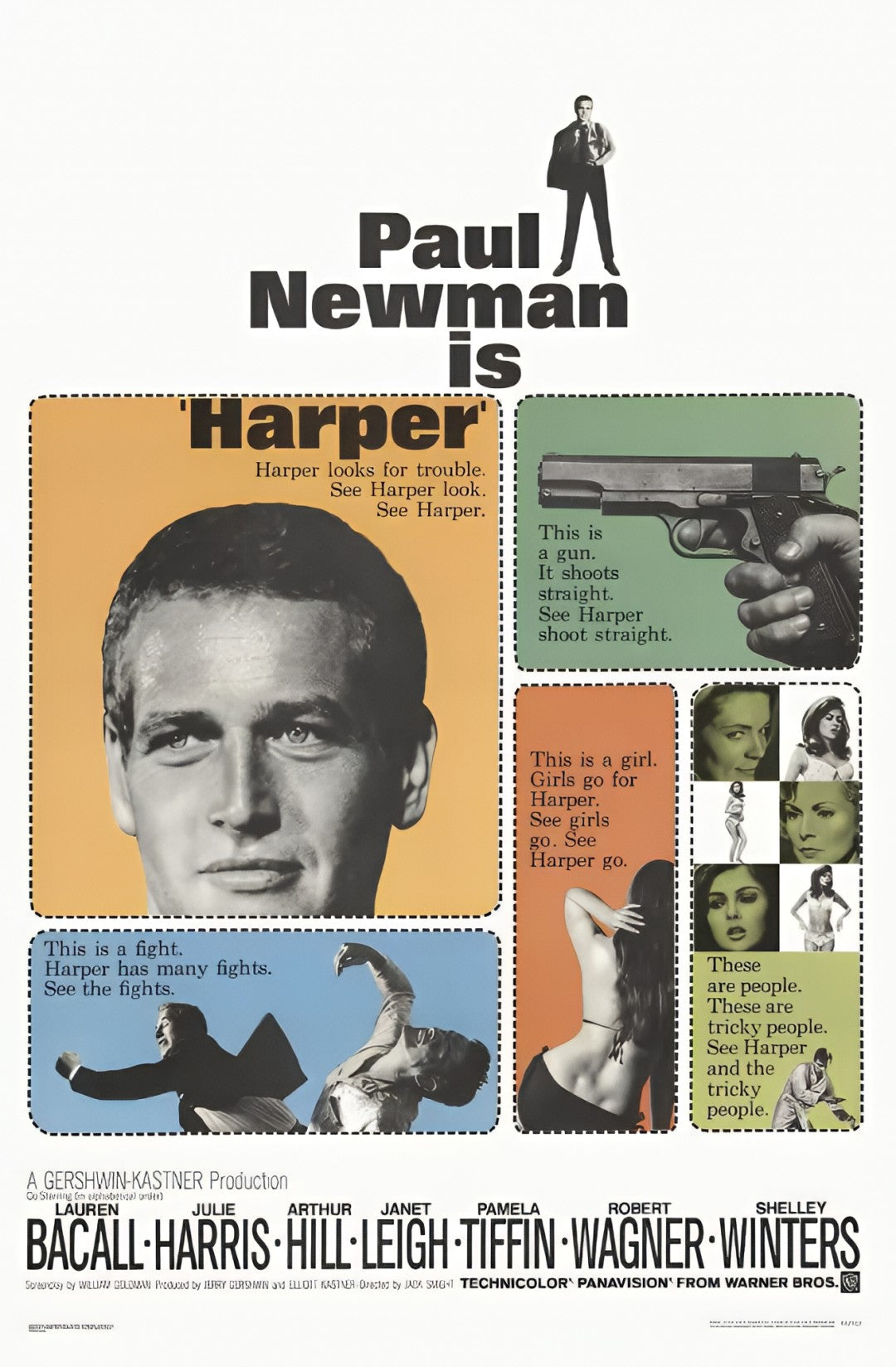 1-Disc Harper (1966) 1080P for Gift Movie All RegionPlay Seal Box Blu-ray