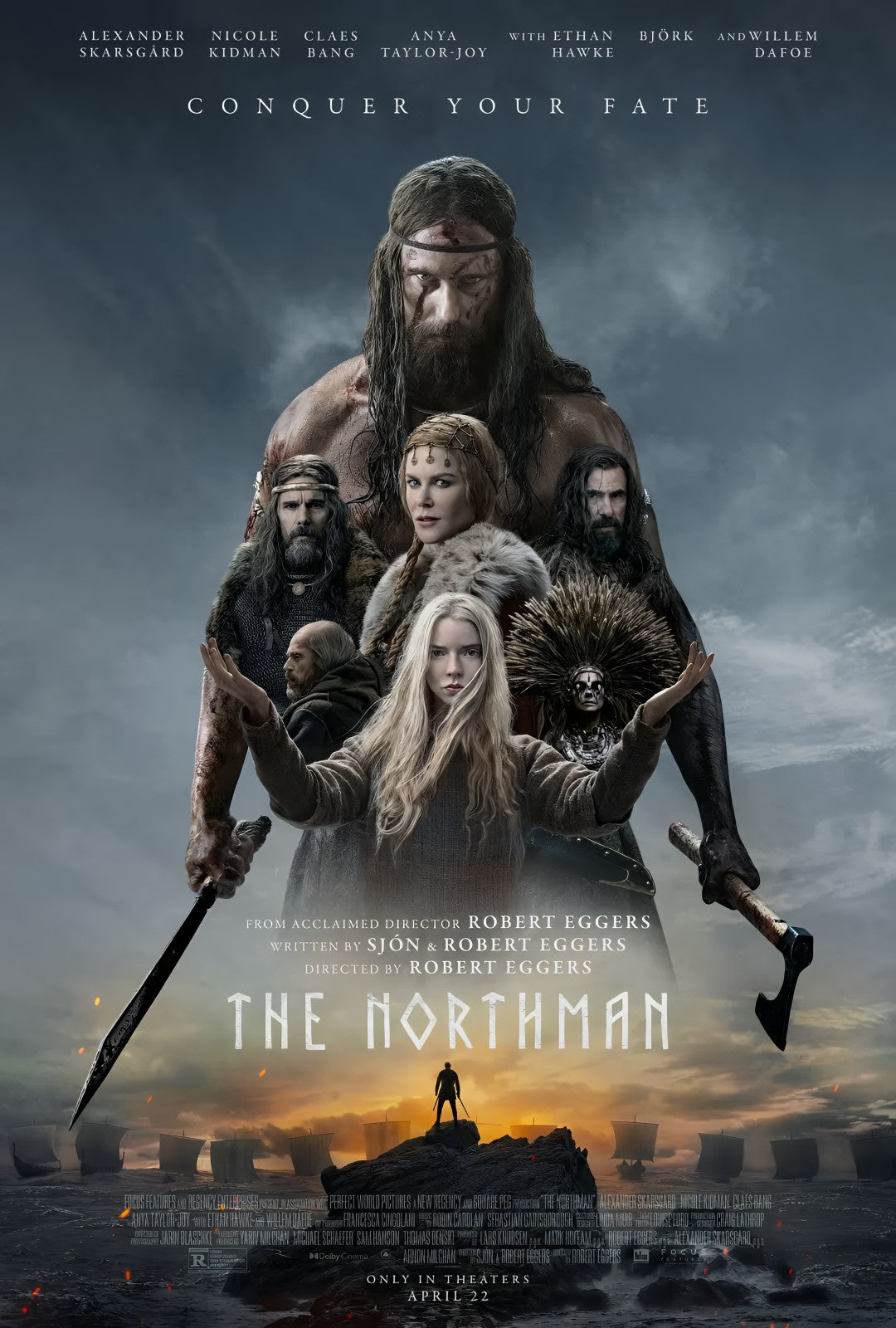 1-Disc The Northman (2022) 1080P for Gift Movie All RegionPlay Seal Box Blu-ray