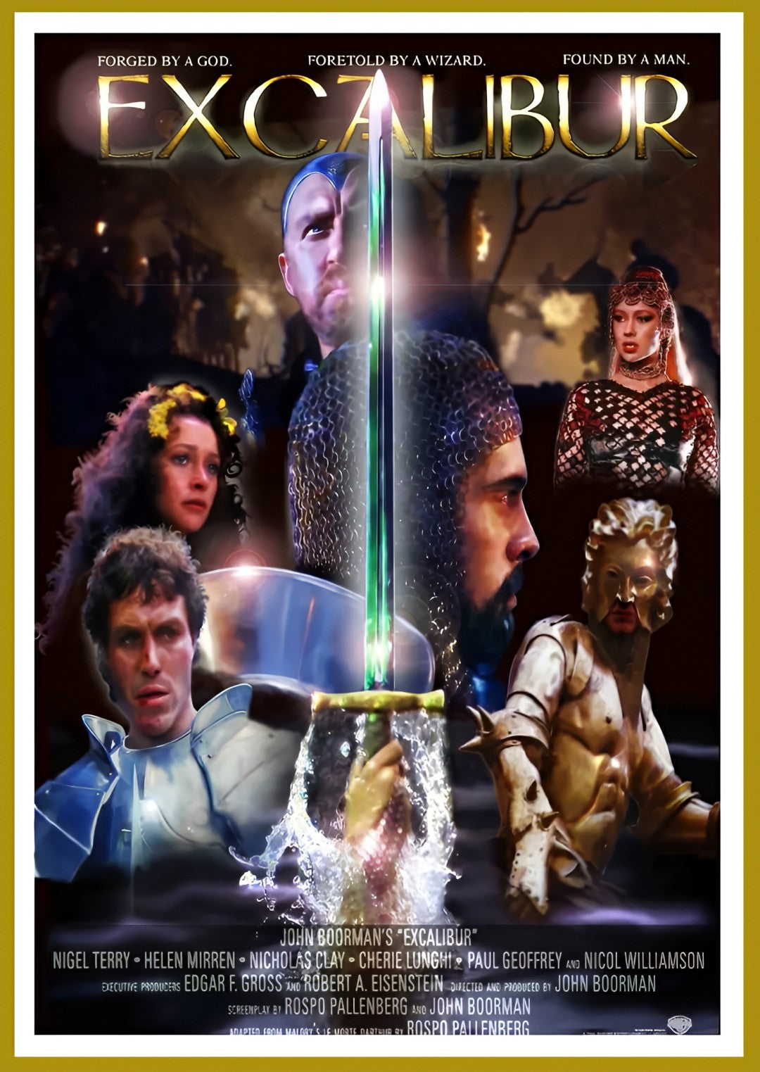 1-Disc Excalibur (1981) 1080P for Gift Movie All RegionPlay Seal Box Blu-ray