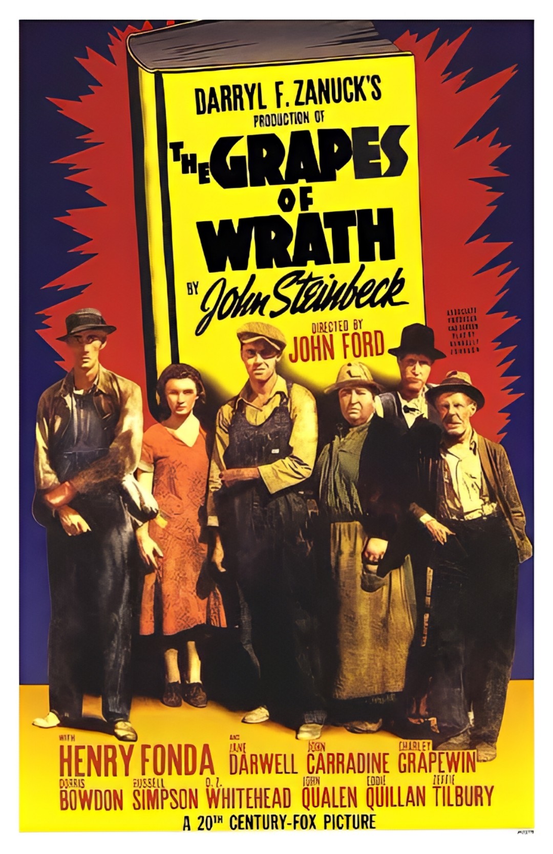 1-Disc The Grapes of Wrath (1940) 1080P for Gift Movie All RegionPlay Seal Box Blu-ray