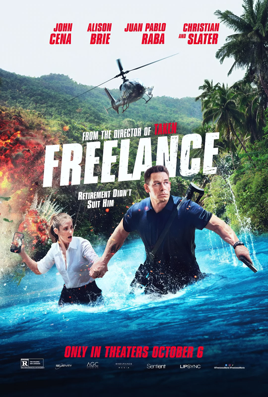 1-Disc Freelance (2023) 1080P for Gift Movie All RegionPlay Seal Box Blu-ray