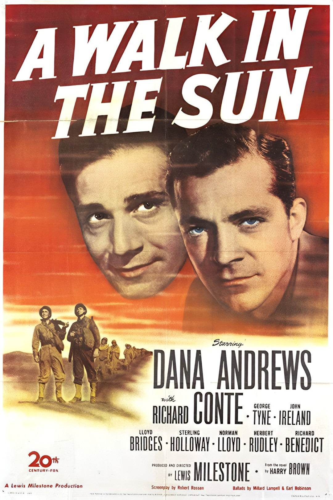 1-Disc A Walk in the Sun (1946) 1080P for Gift Movie All RegionPlay Seal Box Blu-ray