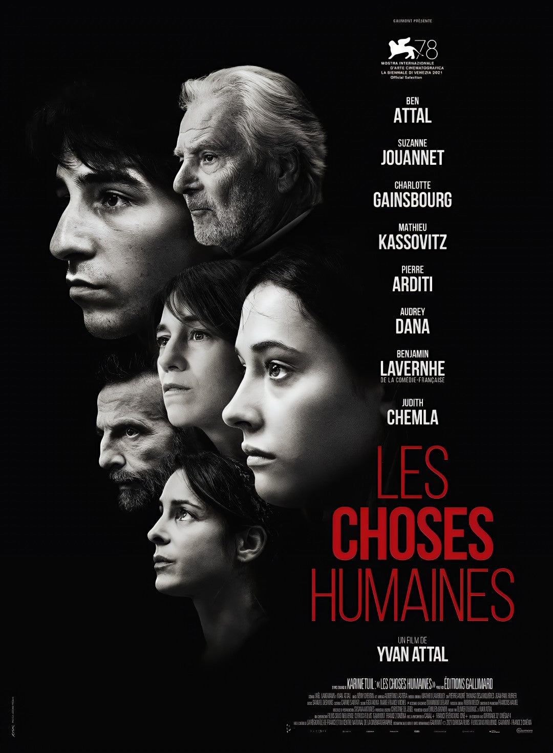 1-Disc Les Choses humaines (2021) 1080P for Gift Movie All RegionPlay Seal Box Blu-ray