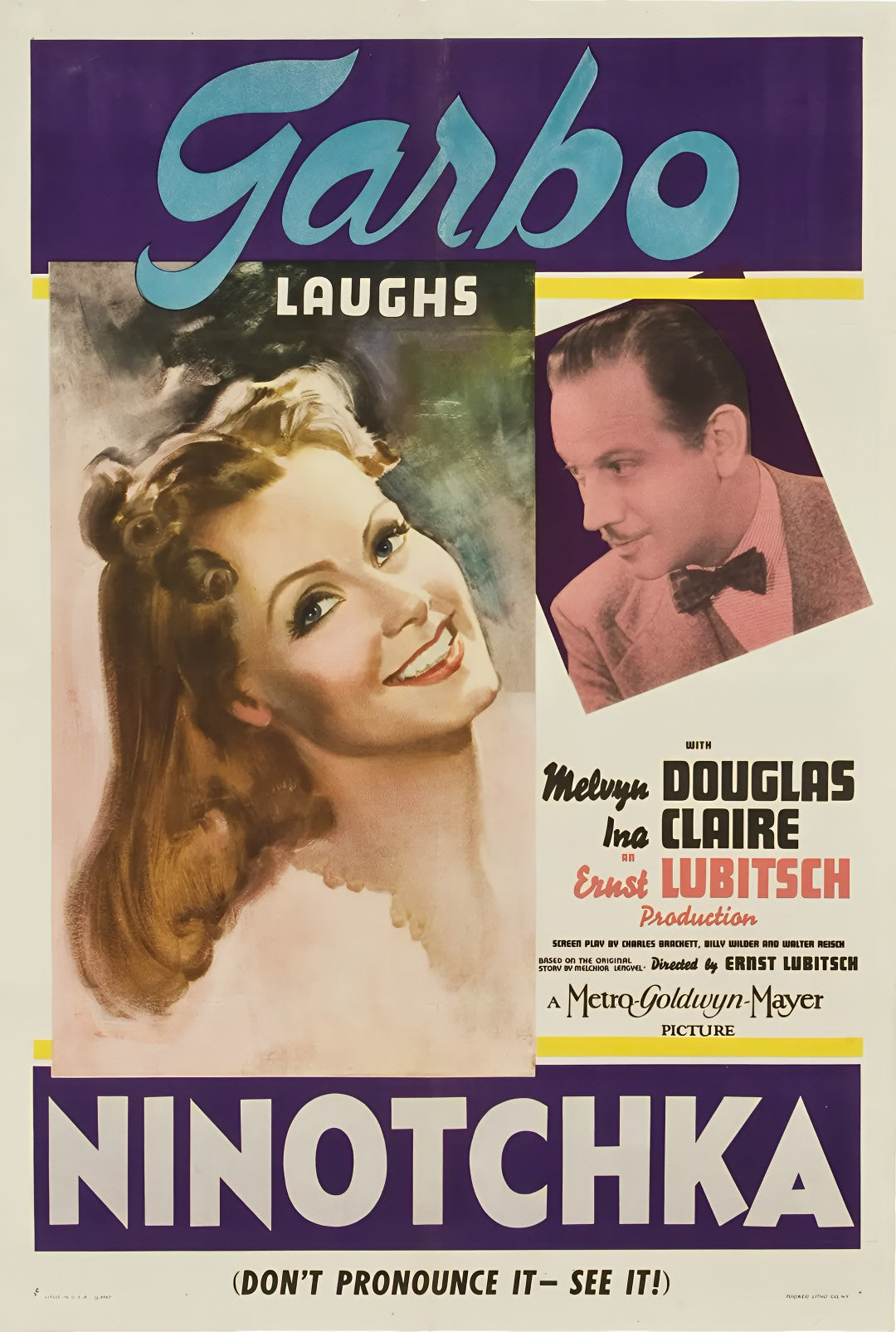 1-Disc Ninotchka (1939) 1080P for Gift Movie All RegionPlay Seal Box Blu-ray