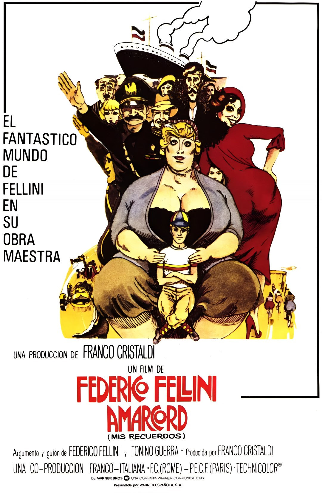1-Disc Amarcord (1973) 1080P for Gift Movie All RegionPlay Seal Box Blu-ray