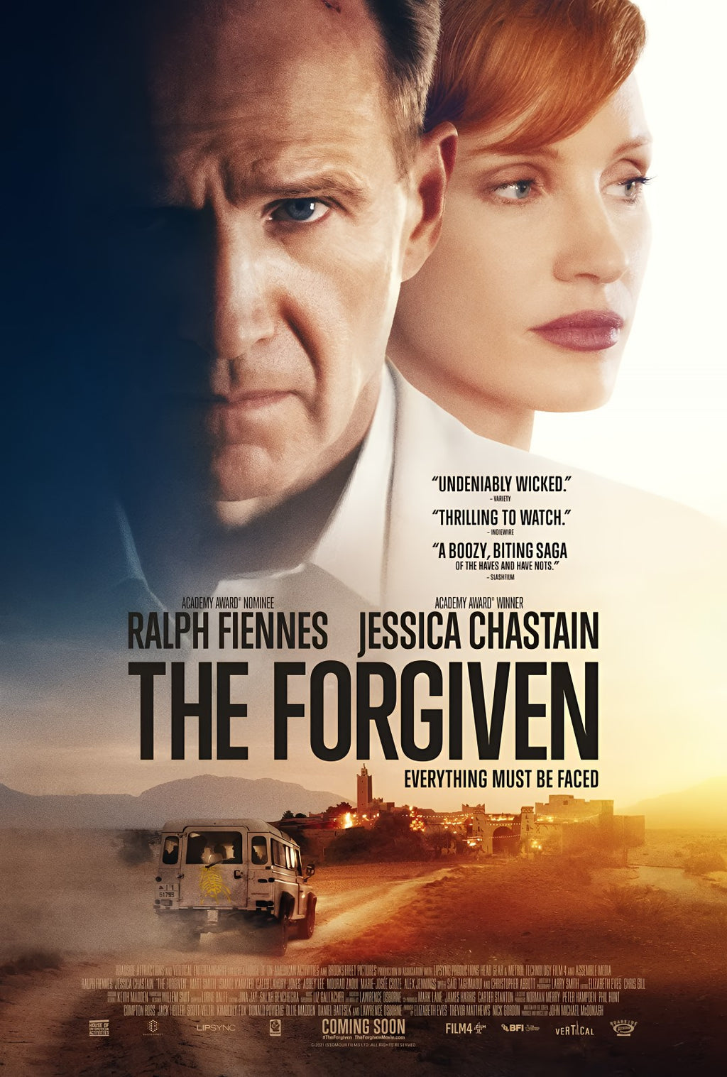 1-Disc The Forgiven (2021) 1080P for Gift Movie All RegionPlay Seal Box Blu-ray