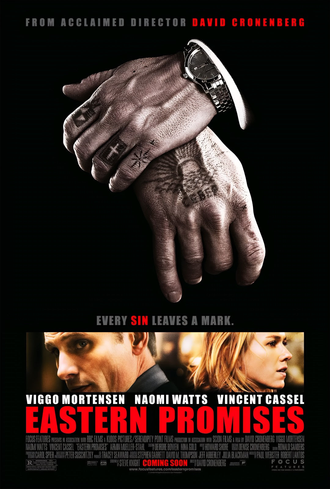 1-Disc Eastern Promises (2007) 1080P for Gift Movie All RegionPlay Seal Box Blu-ray