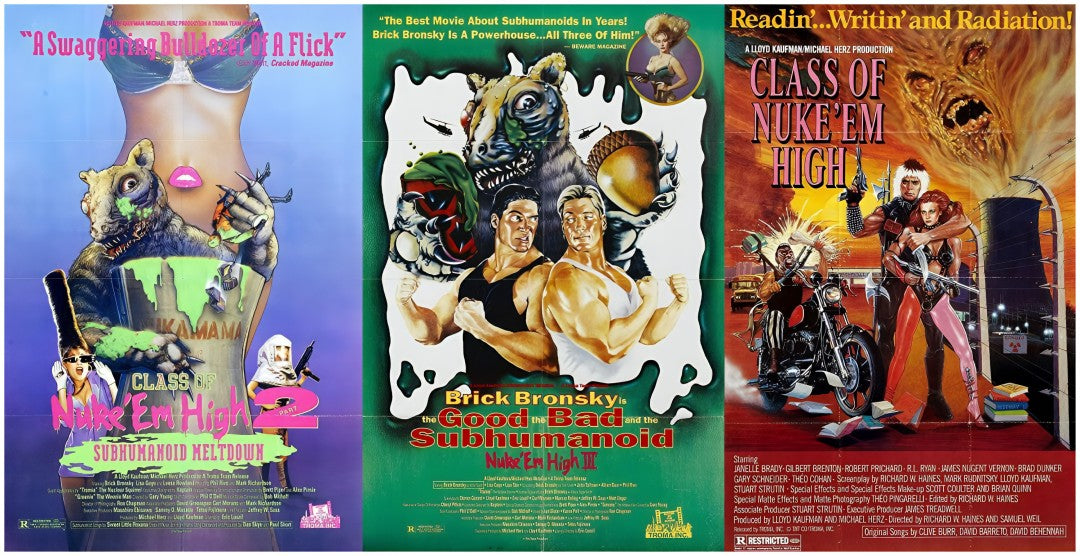 3-Disc Class of Nuke 'Em High Season 1-3 1080P for Gift Movie All RegionPlay Seal Box Blu-ray