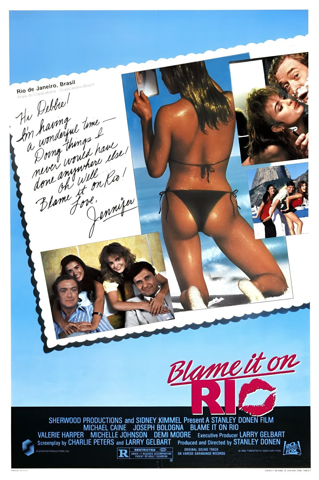 1-Disc Blame It on Rio (1984) 1080P for Gift Movie All RegionPlay Seal Box Blu-ray