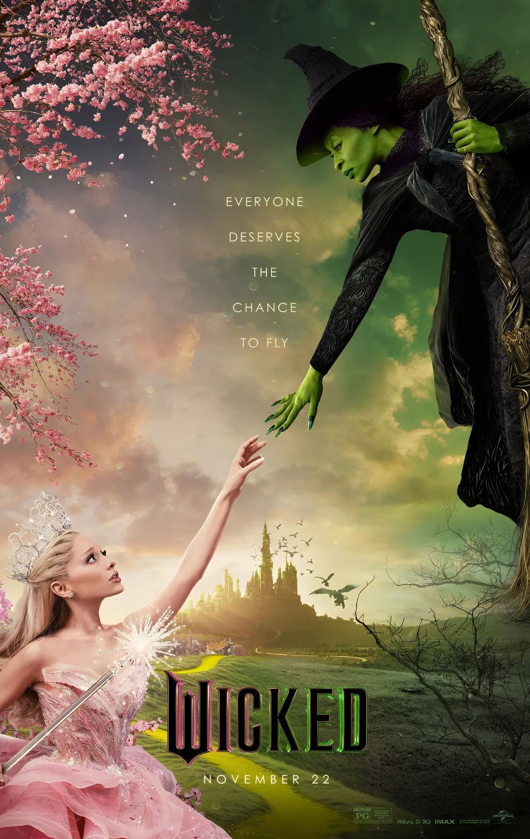 1-Disc Wicked (2024) 1080P for Gift Movie All RegionPlay Seal Box Blu-ray