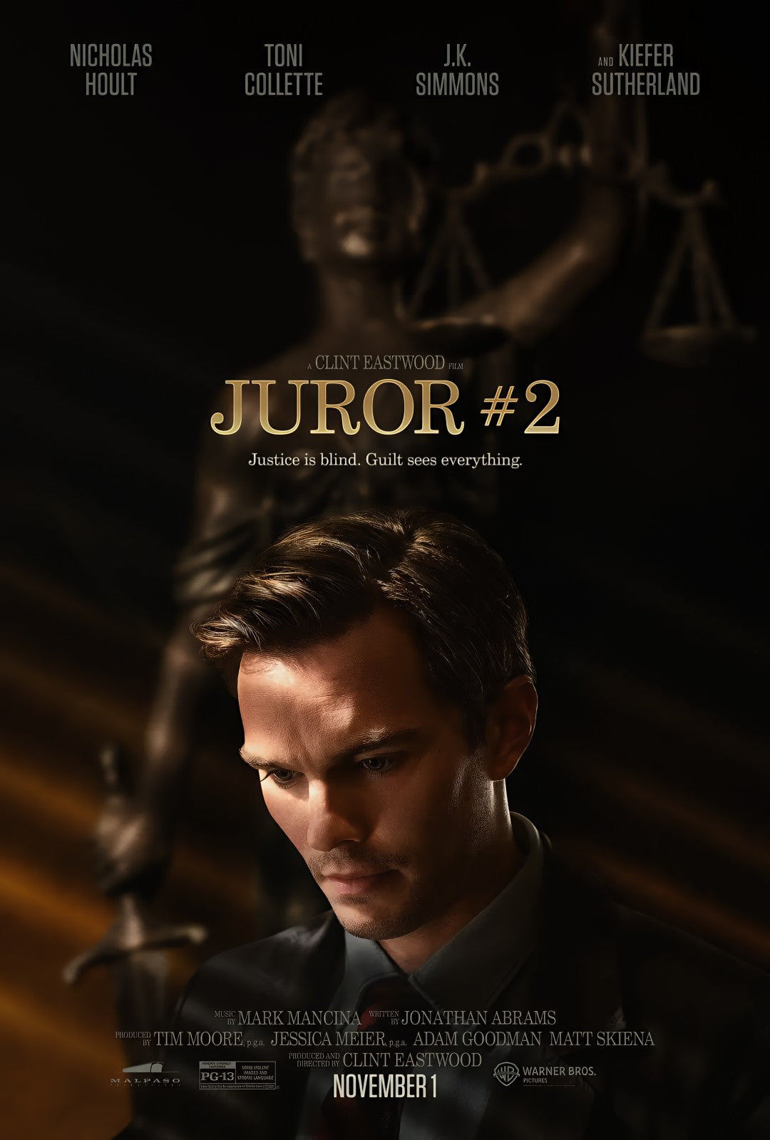 1-Disc Juror #2 (2024) 1080P for Gift Movie All RegionPlay Seal Box Blu-ray