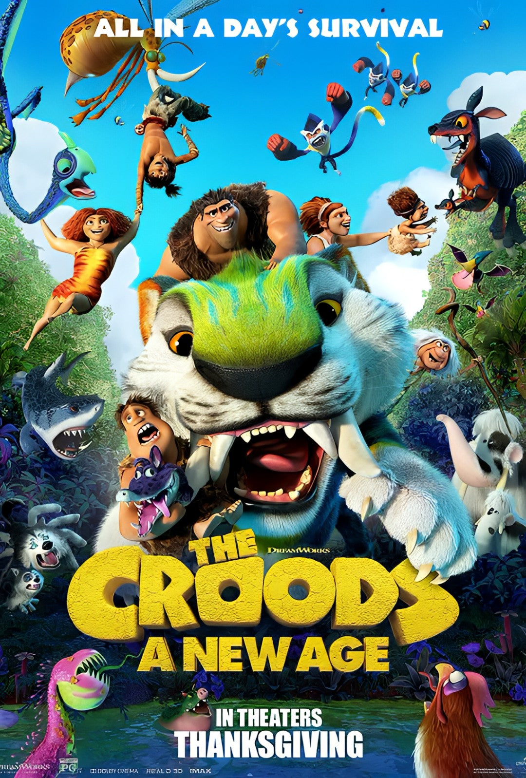 1-Disc The Croods: A New Age (2020) 1080P for Gift Movie All RegionPlay Seal Box Blu-ray