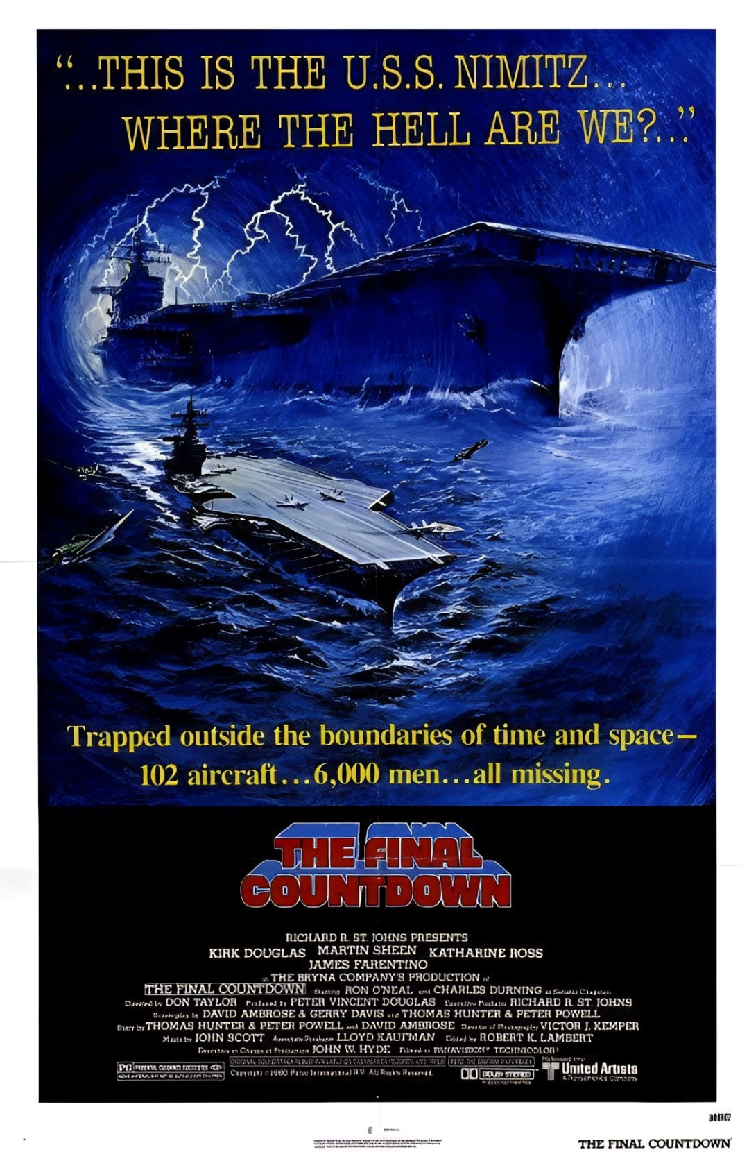 1-Disc The Final Countdown (1980) 1080P for Gift Movie All RegionPlay Seal Box Blu-ray