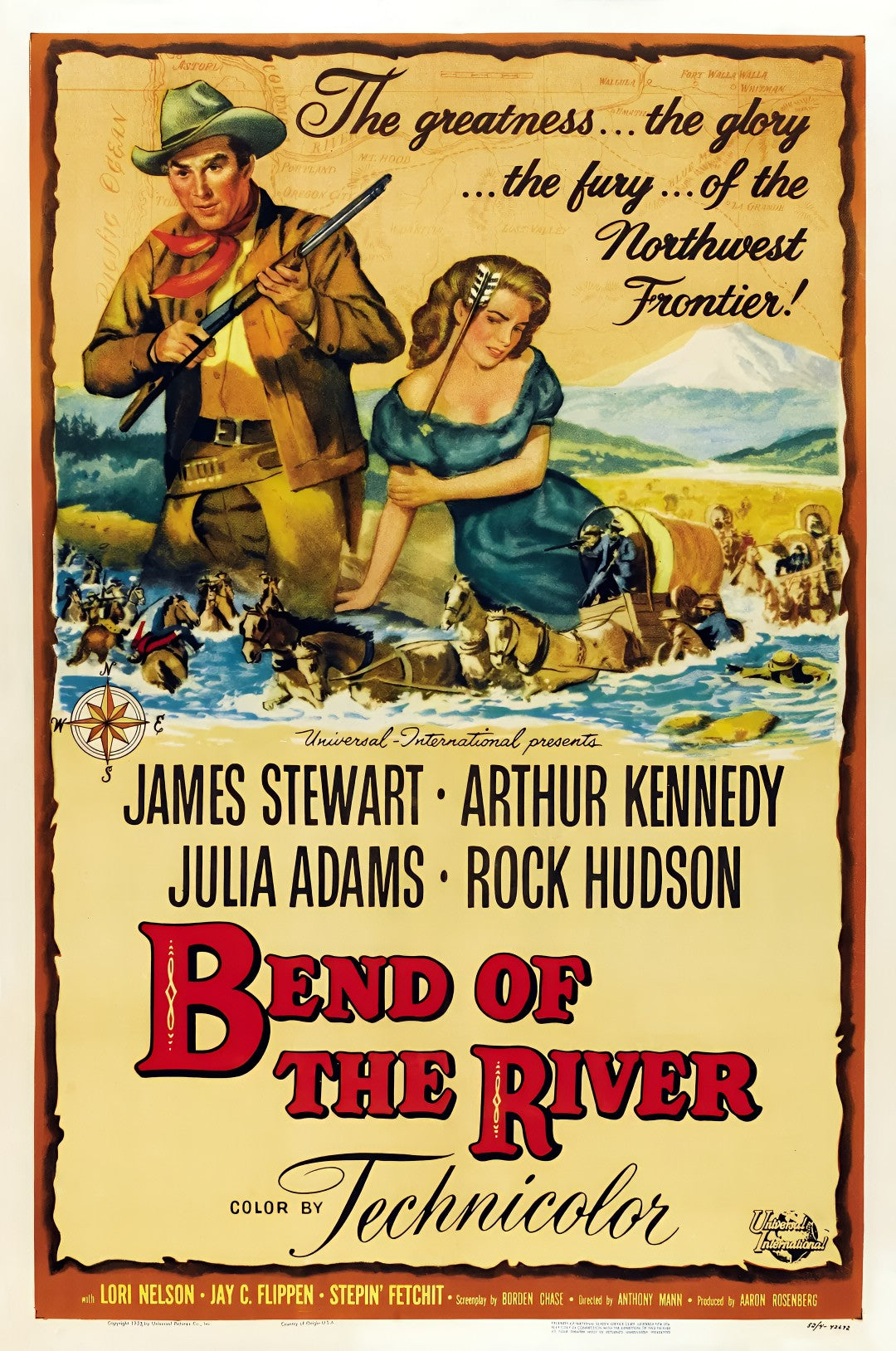 1-Disc Bend of the River (1952) 1080P for Gift Movie All RegionPlay Seal Box Blu-ray