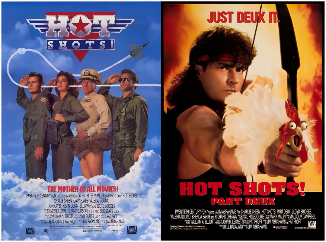 2-Disc Hot Shots! Season 1-2 1080P for Gift Movie All RegionPlay Seal Box Blu-ray